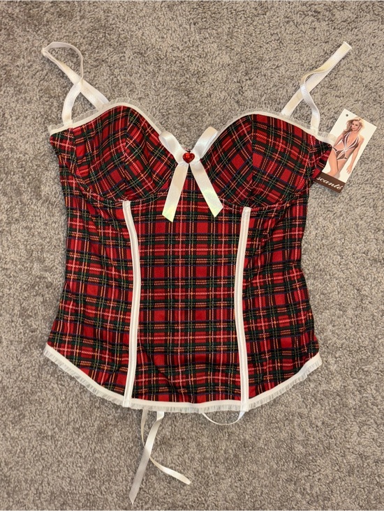 Escante Other - Vintage Escante plaid Corset Bustier Y2K 00’s‎ Preppy Size Large NWT